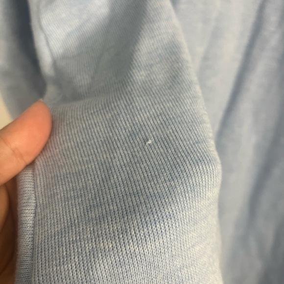 New Talbots SCALLOP-EDGE OPEN FRONT CARDIGAN in blue size 2x - Picture 6 of 6